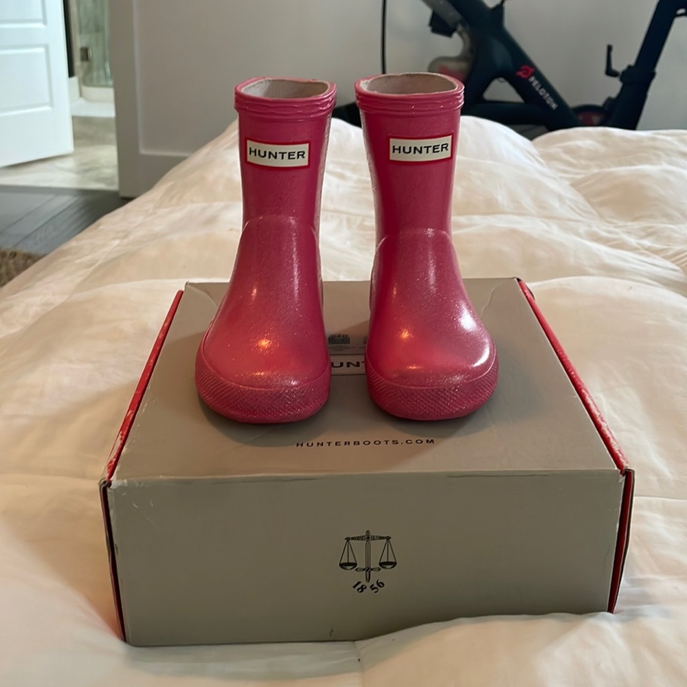 Toddler Hunter Boots Size UK 4/ US 5